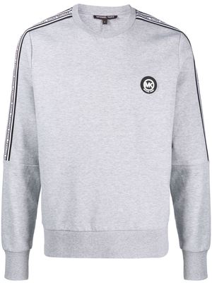 Michael Kors logo-tape crew-neck sweatshirt - Grey
