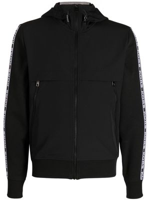 Michael Kors logo-tape zip-up jacket - Black