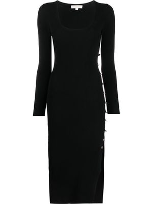 Michael Kors long-sleeve bodycon midi dress - Black