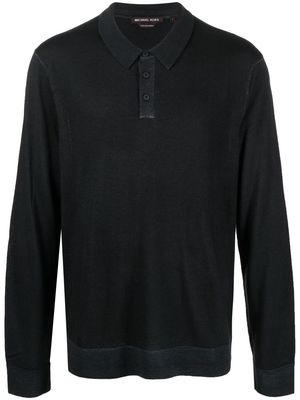 Michael Kors long-sleeve polo shirt - Black