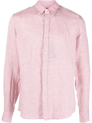 Michael Kors long-sleeved linen shirt - Pink