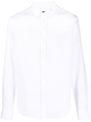 Michael Kors long-sleeved linen shirt - White