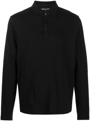 Michael Kors long-sleeved polo shirt - Black