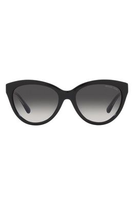 Michael Kors Makena 55mm Gradient Cat Eye Sunglasses in Dark Grey