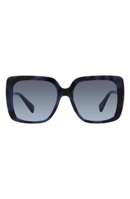 Michael Kors Mallorca 55mm Gradient Square Sunglasses in Blue
