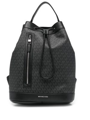 Michael Kors Mariner monogram-print backpack - Black