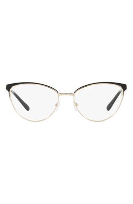 Michael Kors Marsaille 55mm Cat Eye Optical Glasses in Light Gold