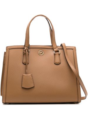 Michael Kors medium Chantal leather shoulder bag - Brown
