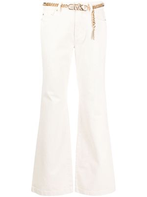 Michael Kors mid-rise flared jeans - White