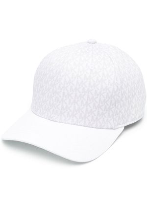 Michael Kors monogram baseball cap - White