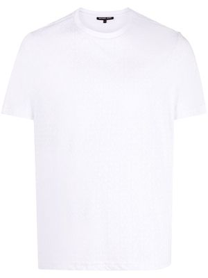 Michael Kors monogram jacquard T-shirt - White