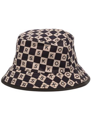 Michael Kors monogram-print bucket hat - Black