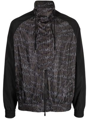 Michael Kors monogram-print track jacket - Black