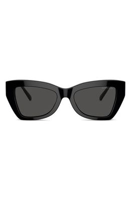 Michael Kors Montecito 52mm Cat Eye Sunglasses in Black