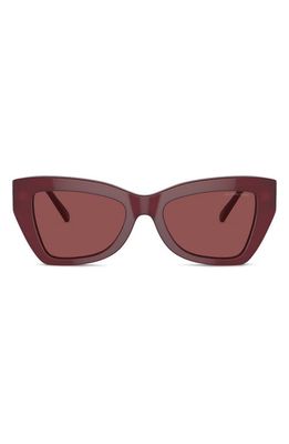 Michael Kors Montecito 52mm Cat Eye Sunglasses in Dark Red