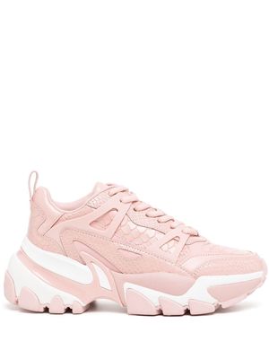 Michael Kors Nick panelled leather sneakers - Pink