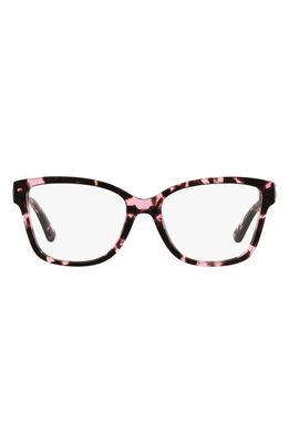 Michael Kors Orlando 54mm Square Optical Glasses in Pink Tort