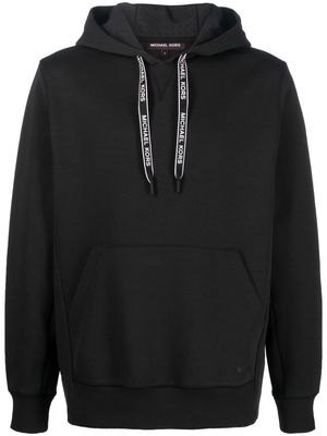 Michael Kors perforated-detailing panelled hoodie - Black