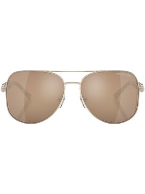 Michael Kors pilot-frame mirrored sunglasses - Gold