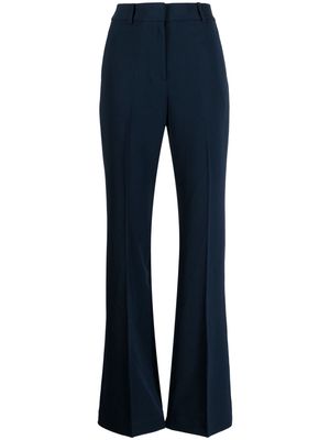 Michael Kors pressed-crease flared trousers - Blue