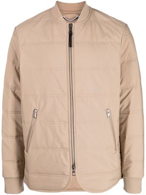 Michael Kors quilted bomber jacket - Brown