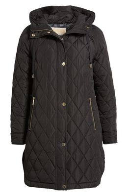 Michael Kors Quilted Water Resistant 450 Fill Power Down Jacket in Black