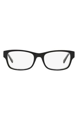 Michael Kors Ravenna 53mm Square Optical Glasses in Black Blue