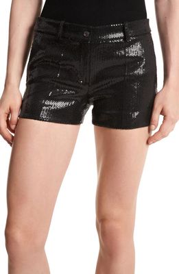 Michael Kors Samantha Sequin Shorts in Black