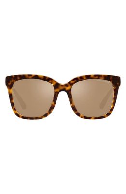 Michael Kors San Marino 52mm Square Sunglasses in Gold Mirror