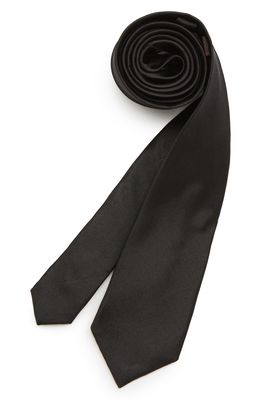 Michael Kors Solid Matte Silk Tie in Black