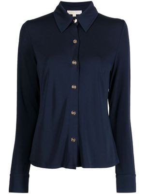 Michael Kors spread-collar button-up shirt - Blue