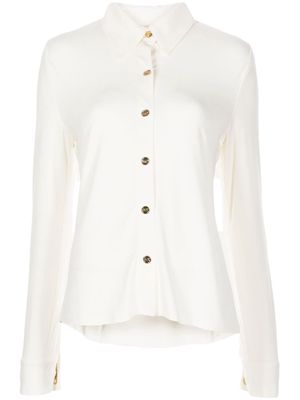 Michael Kors straight-point collar long-sleeve shirt - White