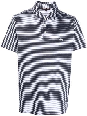 Michael Kors striped polo shirt - White