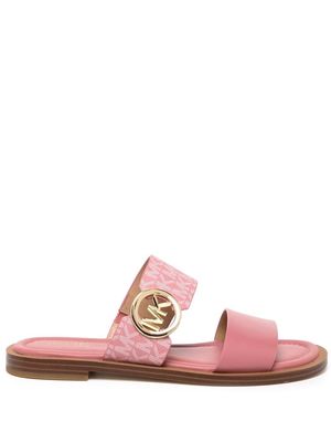 Michael Kors Summer logo-plaque sandals - Pink