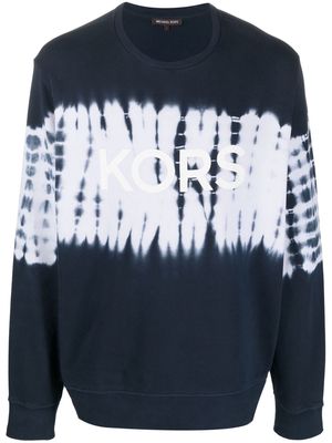 Michael Kors tie-dye print detail sweatshirt - Blue