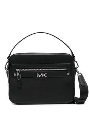 Michael Kors Varick leather camera messenger bag - Black