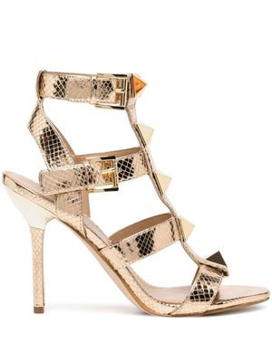 Michael Kors Wren stiletto75mm sandals - Gold