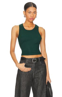 Michael Lauren Huntington Crop Tank in Green