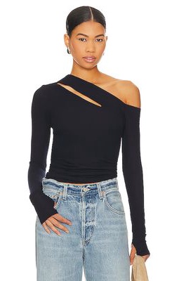 Michael Lauren Osian Top in Navy