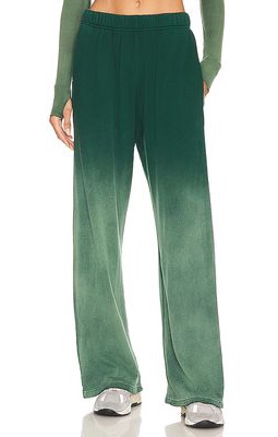 Michael Lauren Theoden Wide Leg Pant in Green