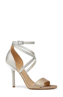 MICHAEL Michael Kors Astrid Strappy Sandal in Silver/Pale Gold