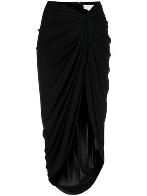 Michael Michael Kors asymmetric draped skirt - Black