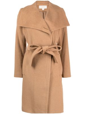 Michael Michael Kors belted double-breasted coat - Brown