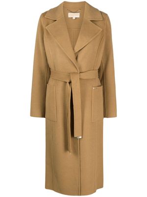 Michael Michael Kors belted single-breasted coat - Brown