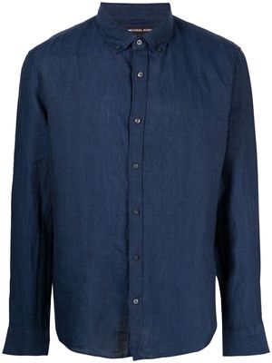 Michael Michael Kors button-down linen shirt - Blue