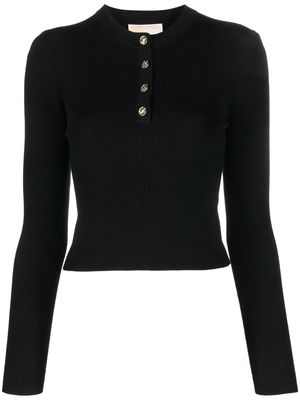 Michael Michael Kors button-fastening long-sleeve top - Black