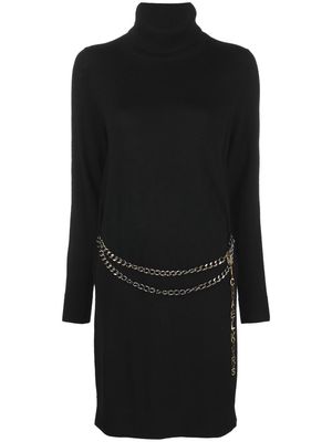 Michael Michael Kors chain-link knitted dress - Black
