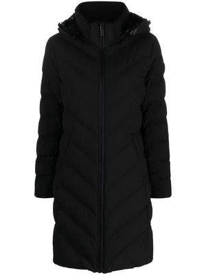 Michael Michael Kors chevron-quilted hooded jacket - Black