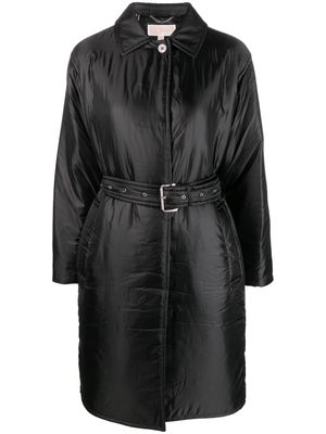 Michael Michael Kors classic-collar padded mid coat - Black