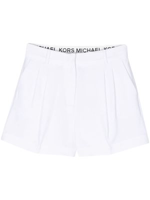 Michael Michael Kors crepe pleated shorts - White